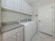 Efficient laundry room with modern appliances, countertop and ample cabinet space at 2928 Seasons Blvd, Sarasota, FL 34240