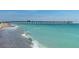 Scenic view of the Venice Fishing Pier extending over the turquoise Gulf waters from the beach at 330 Mission N Trl # B, Venice, FL 34285