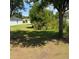 Backyard showing lush greenery and mature trees offering shade and privacy at 3601 Point St, North Port, FL 34286