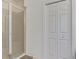 This bathroom boasts a glass shower and closet at 371 Capulet Dr, Venice, FL 34292