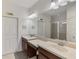 Spacious bathroom offers double sinks and ample counter space, ideal for couples at 371 Capulet Dr, Venice, FL 34292