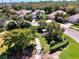 Aerial view showcasing the community's well-maintained homes, lush landscaping, and inviting atmosphere at 371 Capulet Dr, Venice, FL 34292
