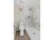 Standing shower and decorative turtles in this bathroom at 408 Cerromar S Cir # 331, Venice, FL 34293
