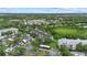 Scenic aerial view showcasing community landscaping, parking, and nearby surroundings at 5134 Northridge Rd # 303, Sarasota, FL 34238