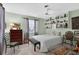 Inviting bedroom with neutral walls, ceiling fan, and cozy furnishings at 5369 Shadow Lawn Dr, Sarasota, FL 34242