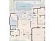 Detailed floor plan showcasing the layout of a house with labeled rooms and features at 5818 Harrison Rd, Venice, FL 34293