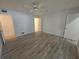 This bedroom is large with nice floors and bright paint to make it feel big and open at 624 White Pine Tree Rd # 5, Venice, FL 34285