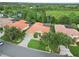 Aerial view of a beautiful single-Gathering home with a private screened-in pool at 6619 Pinefeather Ct, Bradenton, FL 34203