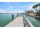 Private dock on serene turquoise waters, offering waterfront living with a sense of tranquility and stunning views at 931 Inlet Cir, Venice, FL 34285