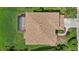 Aerial view of a well-maintained roof at 9528 Knightsbridge Cir, Sarasota, FL 34238
