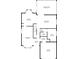 Detailed floor plan of the house, highlighting the layout of the kitchen, living room, and garage at 9528 Knightsbridge Cir, Sarasota, FL 34238