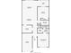 Detailed floor plan illustrating layout of home featuring multiple rooms and dimensions for each space at 1211 Capri Isles Blvd # 6, Venice, FL 34292