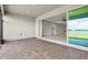 Screened patio with brick flooring and sliding glass doors leading to the home's living area at 1607 Laurel Brook Ln, Port Charlotte, FL 33953