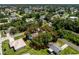 Aerial view of a property surrounded by mature trees and lush greenery at 4227 Blossom Rd, Venice, FL 34293