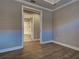 View from bedroom to the ensuite bath with shower and toilet at 5832 Semolino St, Nokomis, FL 34275