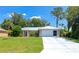 Charming single-story home features a well-manicured lawn and a spacious driveway leading to an attached two-car garage at 6964 Glacier Ave, North Port, FL 34291