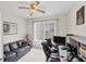 Bright home office with natural light, offering a dedicated workspace for productivity at 809 Derbyshire Dr, Venice, FL 34285