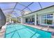 Inviting screened-in pool area with lounge chairs for relaxing and enjoying the Florida sunshine at 8245 Grande Shores Dr, Sarasota, FL 34240