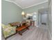 Open dining area with an adjacent kitchen featuring a dining table and chairs for Gathering gatherings at 841 Waterside Dr # 202, Venice, FL 34285