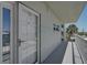 An outdoor balcony perfect for entertaining in this beachside condominium at 950 Tarpon Center Dr # 305, Venice, FL 34285