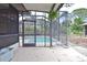 Screened-in pool area featuring a pool and outdoor space at 1290 Leeward Rd, Venice, FL 34293