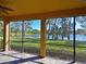 Enjoy the lake view from this screened patio at 115 Red Fox Ct # 101, Bradenton, FL 34212