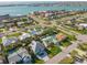 Aerial view showcasing the home's proximity to the bay and nearby amenities at 334 7Th N Ave, Tierra Verde, FL 33715