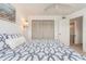 Guest bedroom with a double bed and ceiling fan at 12550 Capri N Cir, Treasure Island, FL 33706