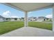 Covered patio overlooking the community at 14074 Ginnie Springs Way, Parrish, FL 34219