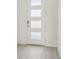 White front door with glass panels at 14074 Ginnie Springs Way, Parrish, FL 34219