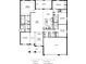 Detailed floorplan showing four bedrooms, three baths and three-car garage at 5637 Ocarina Rd, North Port, FL 34291