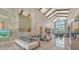 Spacious lobby with high ceilings, modern furnishings, and marble accents at 4915 Carova Way, Lakewood Ranch, FL 34211
