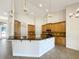 Modern kitchen with light wood cabinets, granite countertops and pendant lighting at 2513 Andrea Lynn Dr, Lutz, FL 33549