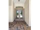 Double front doors with glass inserts leading into the home at 2513 Andrea Lynn Dr, Lutz, FL 33549