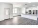Modern kitchen with white cabinets, granite counters and stainless steel appliances at 368 Munoz St, Port Charlotte, FL 33953