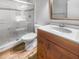 Cozy bathroom with a standing shower, sleek vanity and stylish fixtures at 3421 S Carter St # C, Tampa, FL 33629