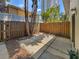 Private backyard with wooden fence and patio area at 3421 S Carter St # C, Tampa, FL 33629