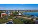 Aerial view of community center, lakefront, and residential area at 17355 Peregrine Way, Punta Gorda, FL 33982