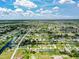 Wide aerial view of a residential area near a waterway at 287 Mariner Ln, Rotonda West, FL 33947