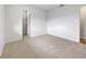 This bedroom has plush carpets, a spacious closet and ample lighting at 3524 Cessna St, Port Charlotte, FL 33948