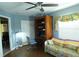Home office with a desk, chair, and sofa at 4202 Perch Cir, Port Charlotte, FL 33948