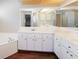 Spacious bathroom with a large vanity, soaking tub, and updated fixtures at 1090 Yarmouth St, Port Charlotte, FL 33952