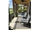 Enjoy outdoor living in this cozy screened lanai with comfortable seating and views at 23598 Awabuki Dr # 102, Venice, FL 34293