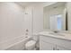 Clean bathroom, includes a bathtub and vanity at 156 Lazy Shore Dr, Nokomis, FL 34275