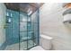 Stylish bathroom with a glass-enclosed shower at 29200 Bay Hollow Dr # 3290/3292, Wesley Chapel, FL 33543