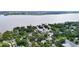 Wide aerial showcasing the home and waterfront area at 210 15Th E St, Bradenton, FL 34208