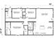 Detailed floor plan of the home, showcasing the layout of bedrooms, bathrooms, kitchen, and living spaces at 1386 Ibis Dr, Englewood, FL 34224