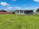 Spacious backyard with green grass and home view at 8188 San Jacinto Ave, North Port, FL 34287