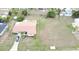 Aerial view of property showing home and large lot at 156 Francis Ne Dr, Port Charlotte, FL 33952