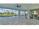 Enclosed pool and spa with a beautiful water view at 1529 Rio Vista Ter, Parrish, FL 34219